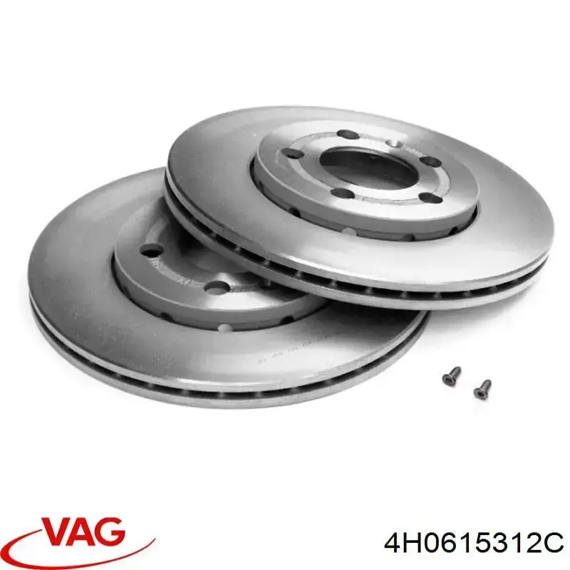 Захист гальмівного диска, переднього, правого VAG 4H0615312C
