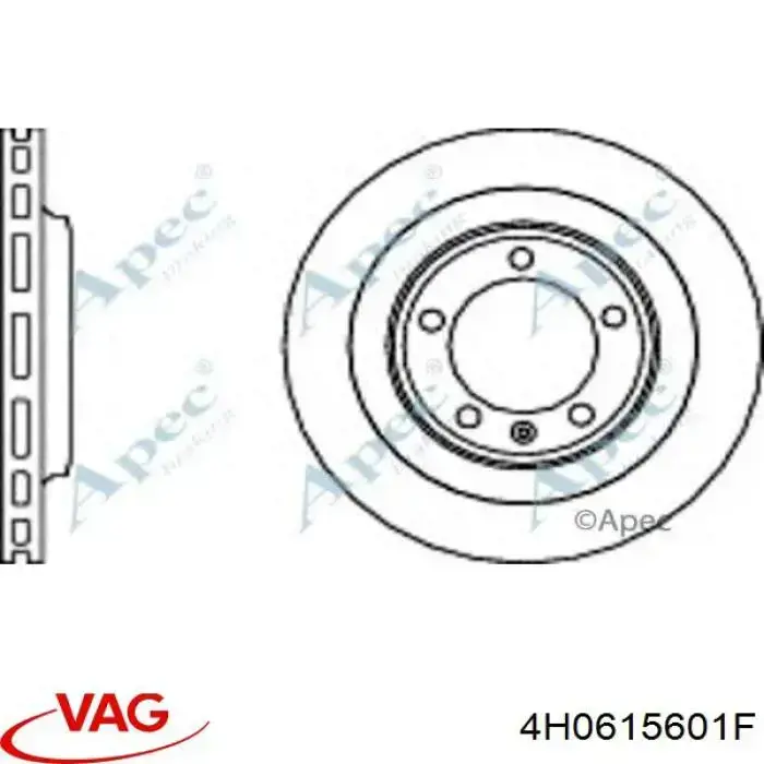 Задні дискові гальма VAG 4H0615601F ціна, від 88.02 USD