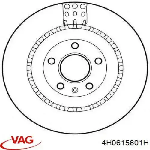 Гальмівні диски 4H0615601H VAG