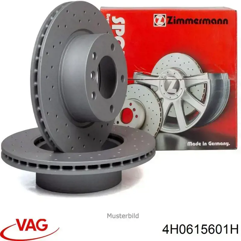 Купити 4H0615601H VAG Диск заднього гальма