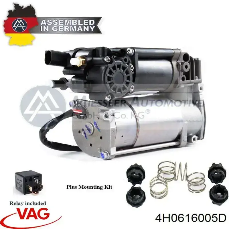 Компресор пневмопідкачкою (амортизаторів) VAG 4H0616005D ціна, від 241.98 USD