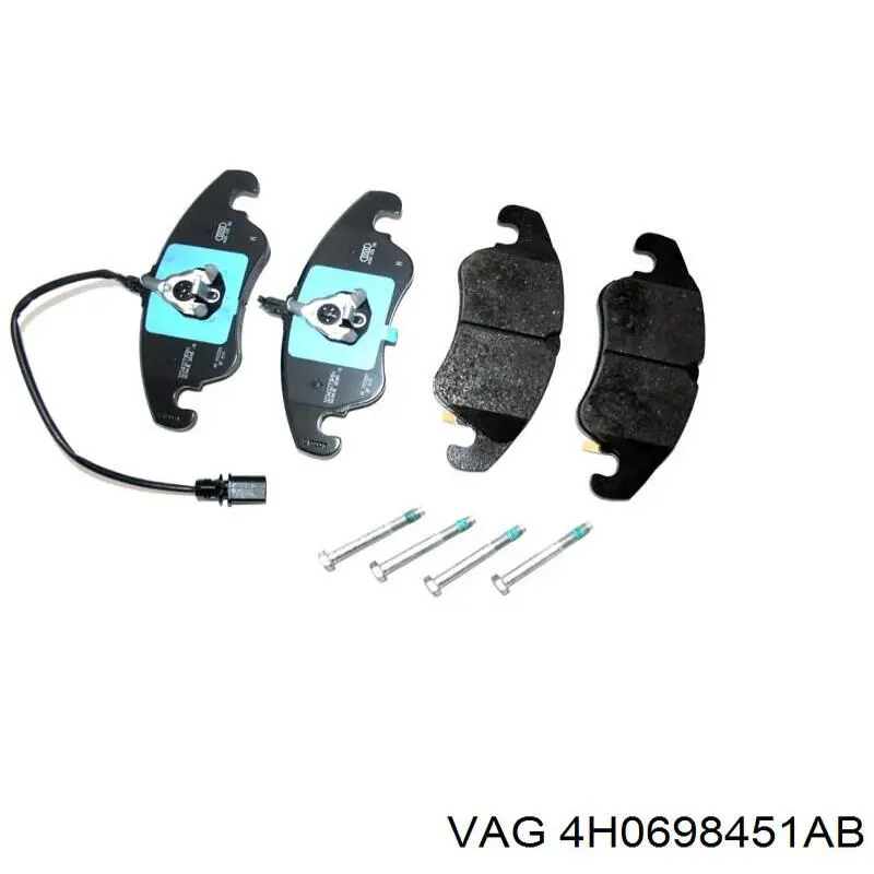 Задні гальмівні колодки VAG 4H0698451AB ціна, від 946.37 USD