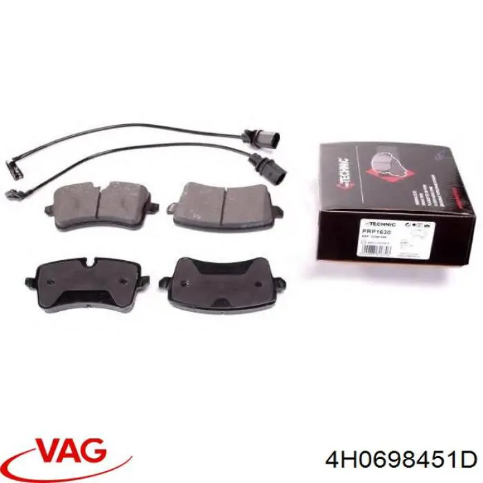Купити 4H0698451D VAG Задні колодки