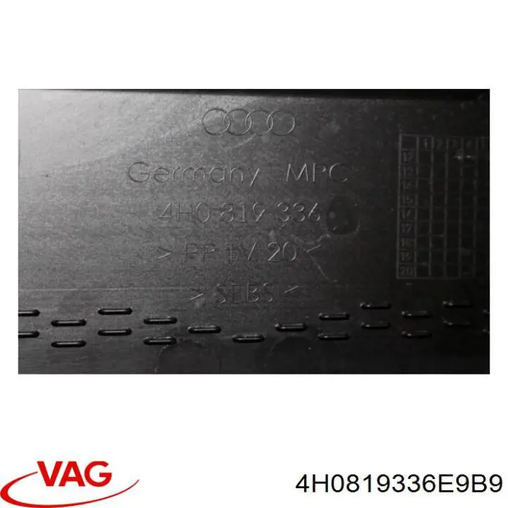  VAG 4H0819336E9B9 ціна, від 16.57 USD