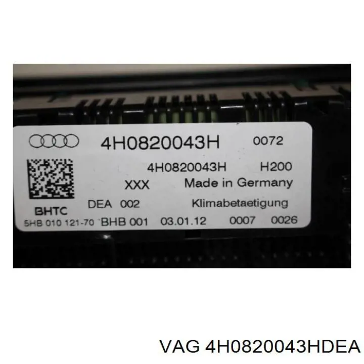 Регулятор вентилятора обігрівача VAG 4H0820043H ціна, від 44.04 USD