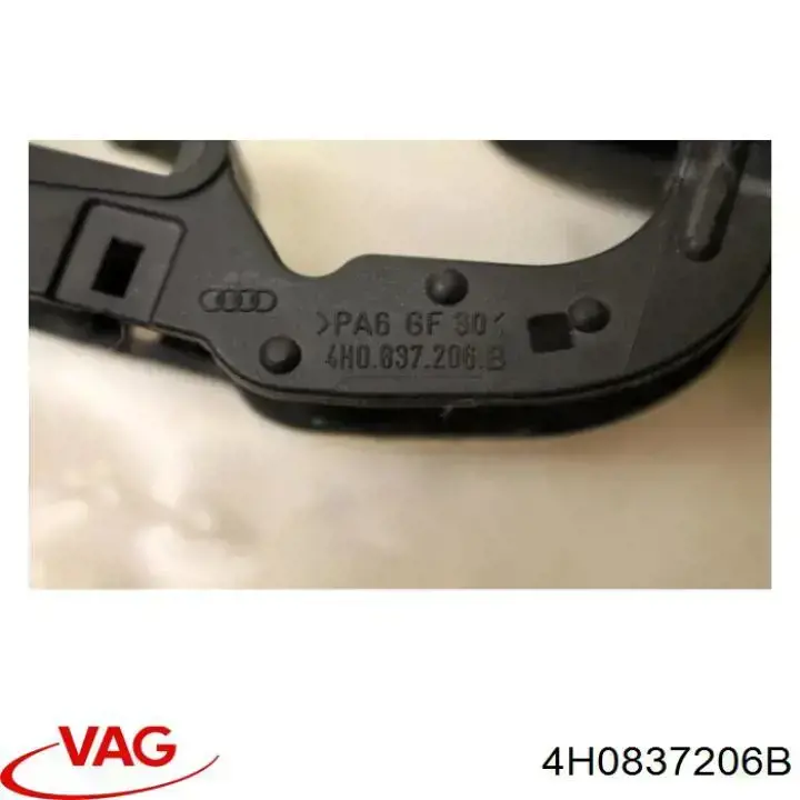 Ручка задньої двері зовнішня права VAG 4H0837206B ціна, від 15.58 USD