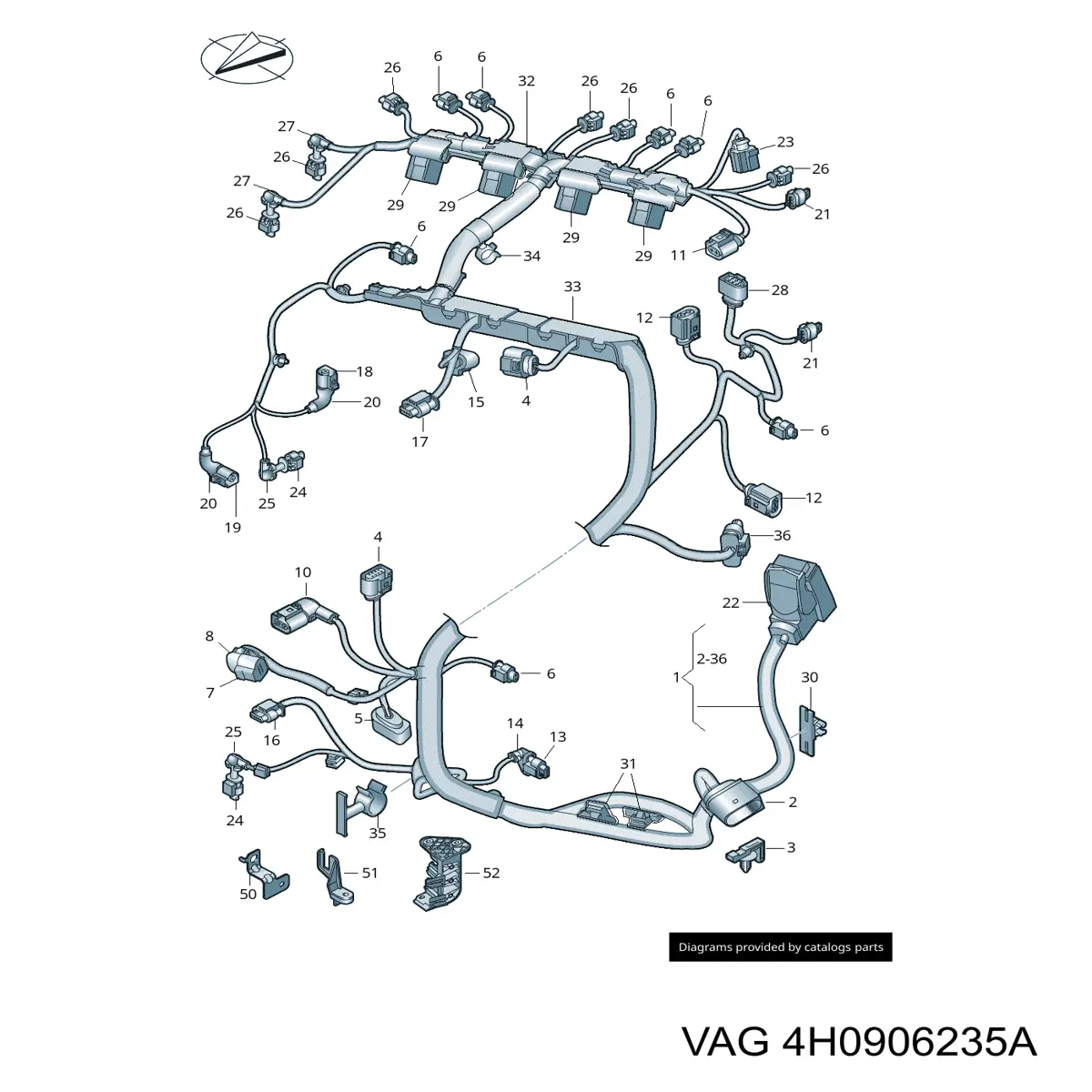  VAG 4H0906235A ціна, від 12.50 USD