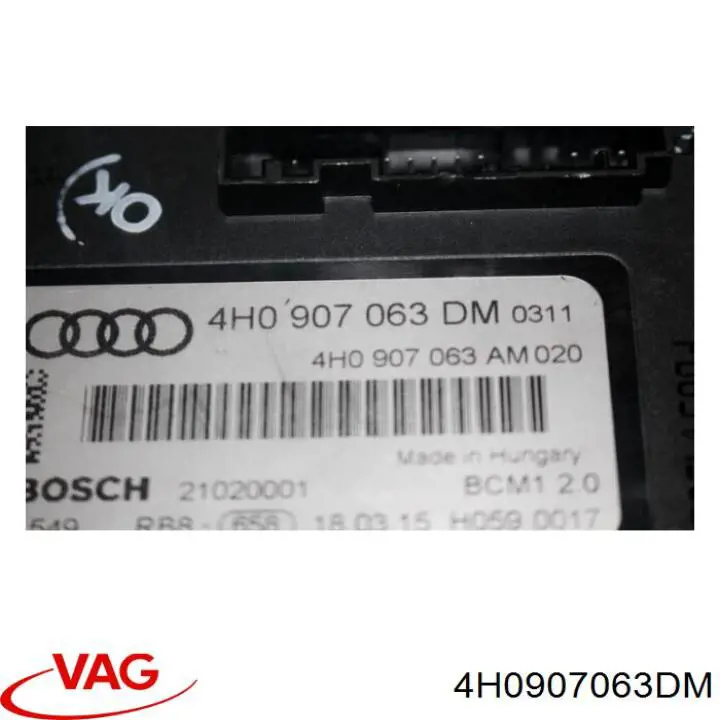 Комп'ютер бортовий VAG 4H0907063DM ціна, від 62.85 USD