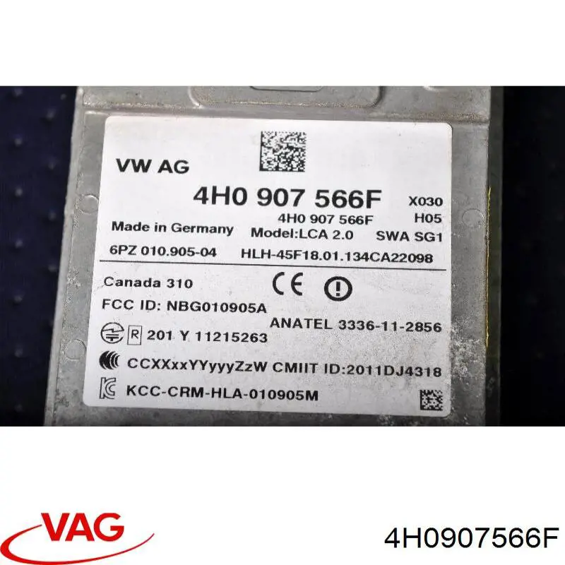 Датчик контролю мертвої зони, задній VAG 4H0907566F ціна, від 99.54 USD