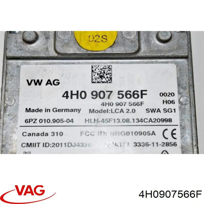 Датчик контролю мертвої зони, задній 4H0907566F VAG