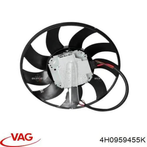 4H0959455K VAG вентилятор/крильчатка радіатора охолодження, лівий