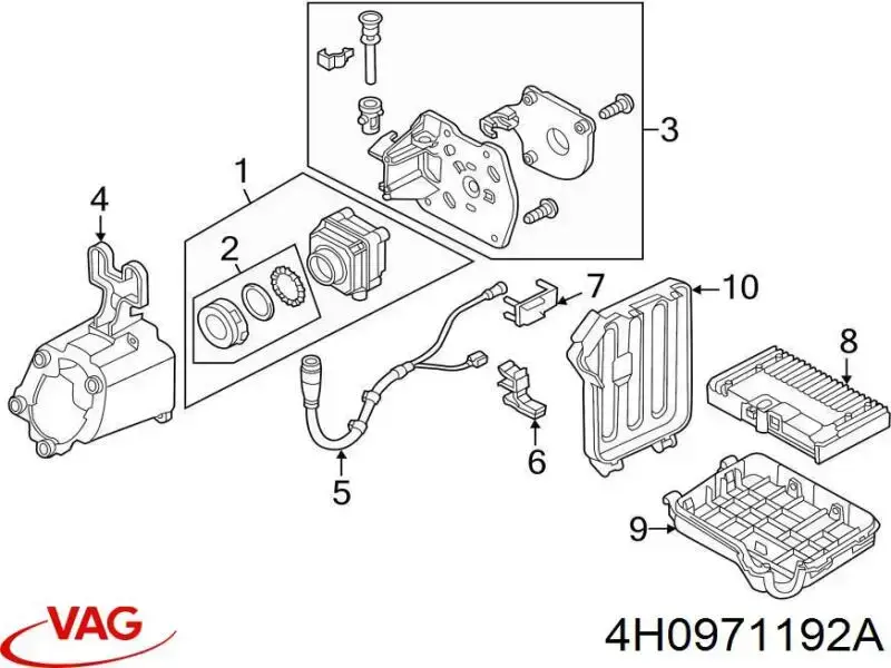  VAG 4H0971192A ціна, від 221.73 USD