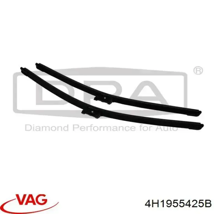 Щітка-двірник лобового скла, водійська VAG 4H1955425B ціна, від 5.56 USD
