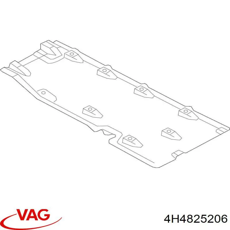 4H4825206 VAG Захист днища, правий