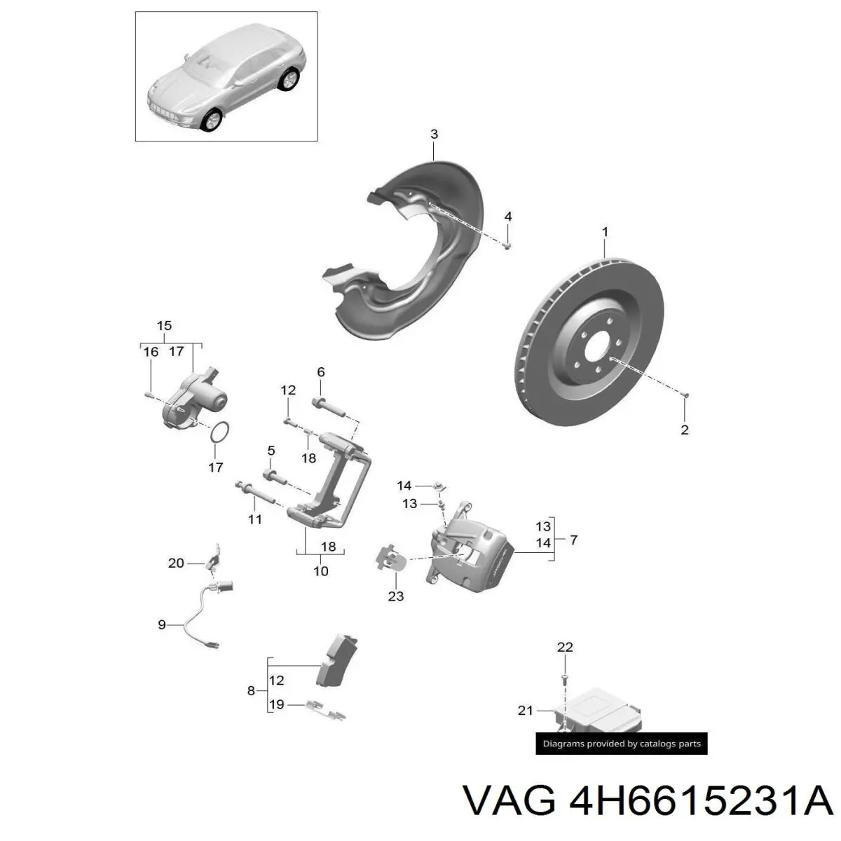  VAG 4H6615231A ціна, від 77.10 USD