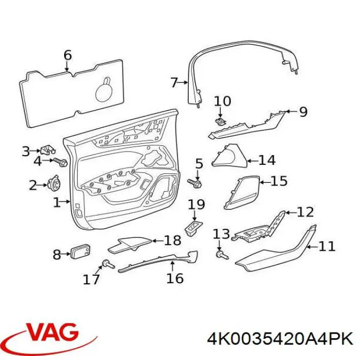  VAG 4K0035420A4PK ціна, від 24.86 USD