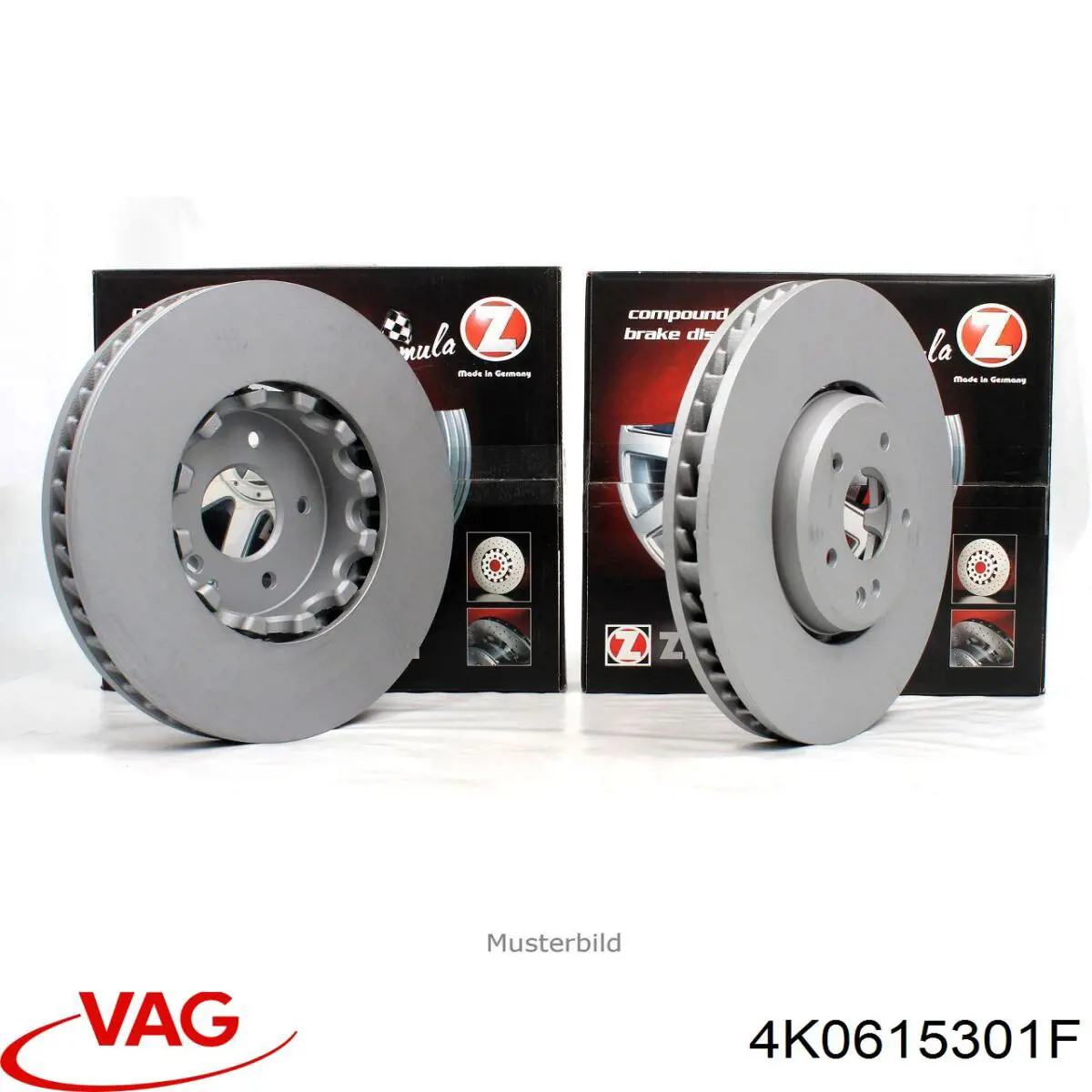Диск переднього гальма VAG 4K0615301F ціна, від 415.41 USD