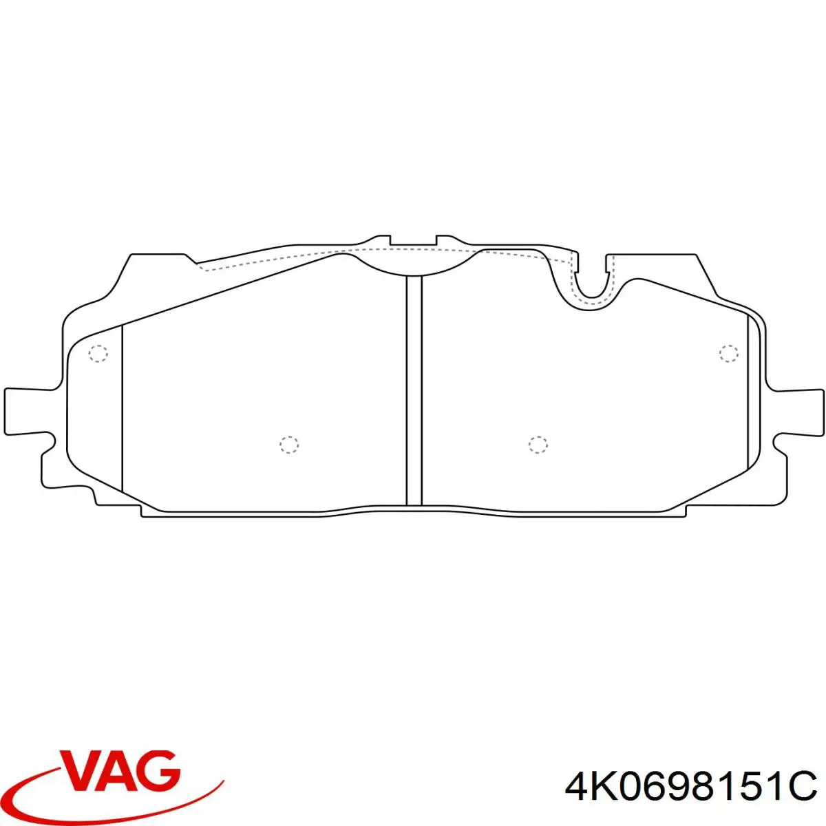 Тормозні колодки VAG 4K0698151C