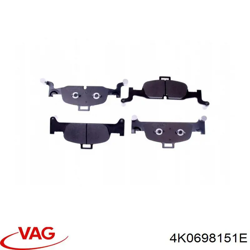 Купити 4K0698151E VAG Колодки гальмівні передні, дискові