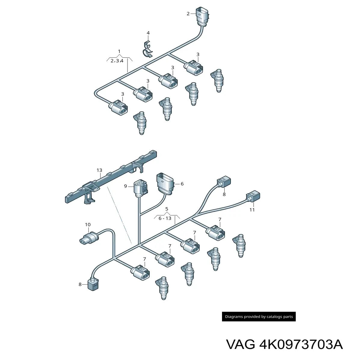  VAG 4K0973703A ціна, від 11.77 USD