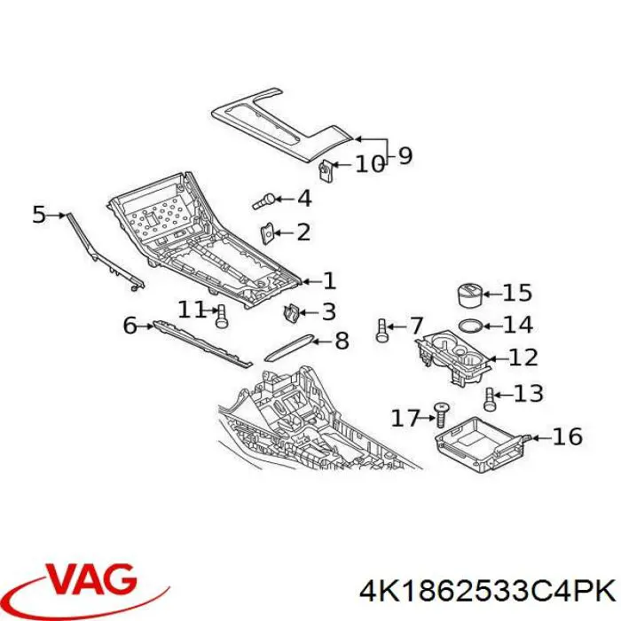  VAG 4K1862533E4PK ціна, від 57.00 USD