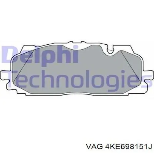 Купити 4KE698151J VAG Колодки гальмівні передні, дискові