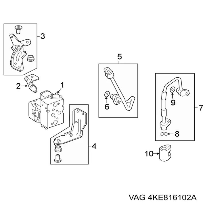 Кран системи опалення VAG 4KE816102 ціна, від 414.01 USD