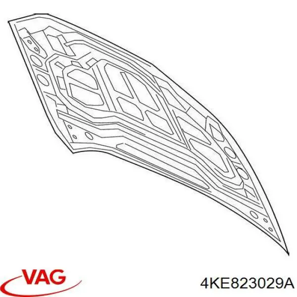 Капот VAG 4KE823029A ціна, від 1765.80 USD