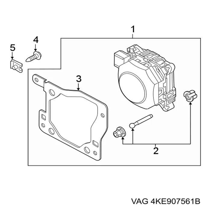 Радарний датчик дистанції VAG 4KE907561B ціна, від 684.14 USD