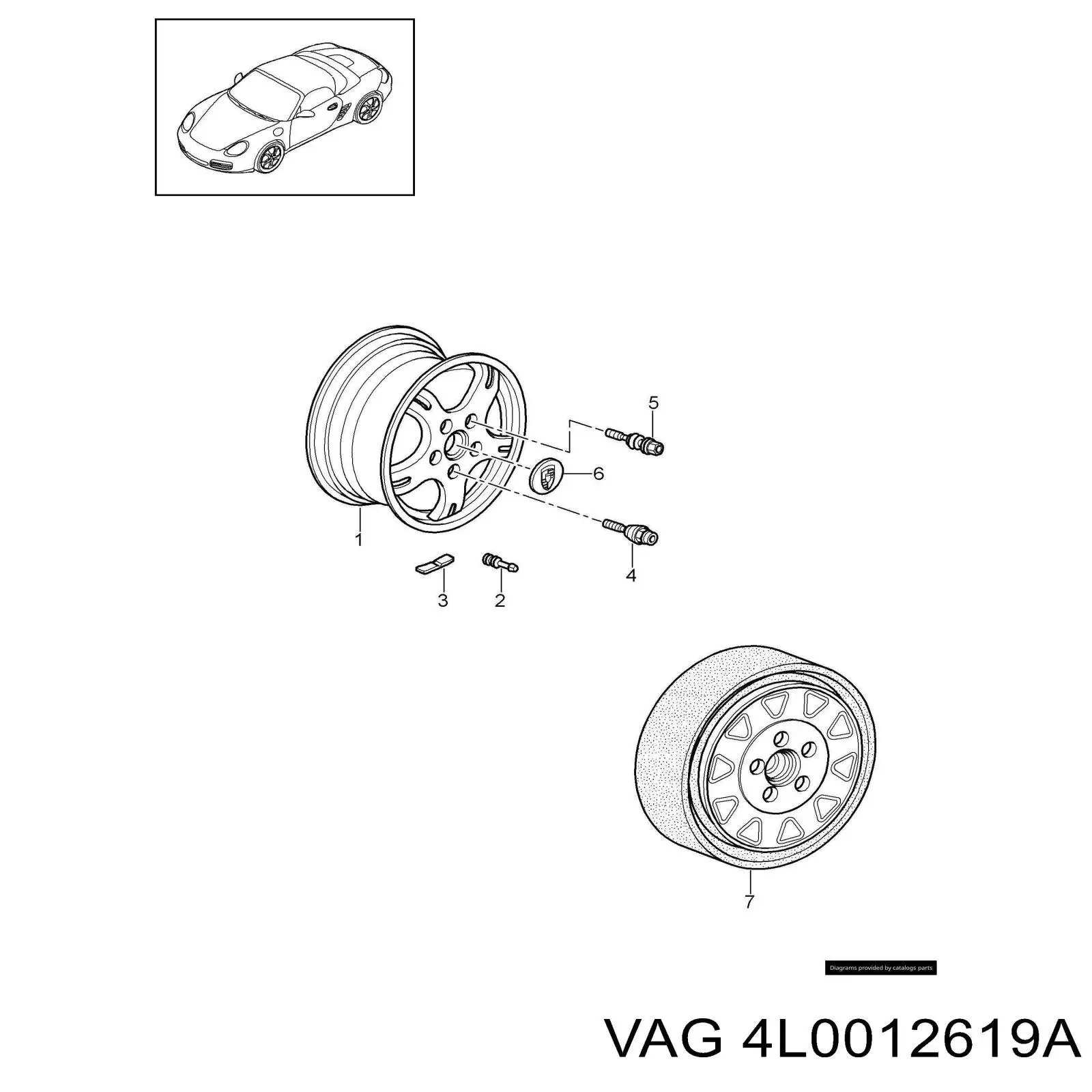 Герметик для шин 4L0012619A VAG