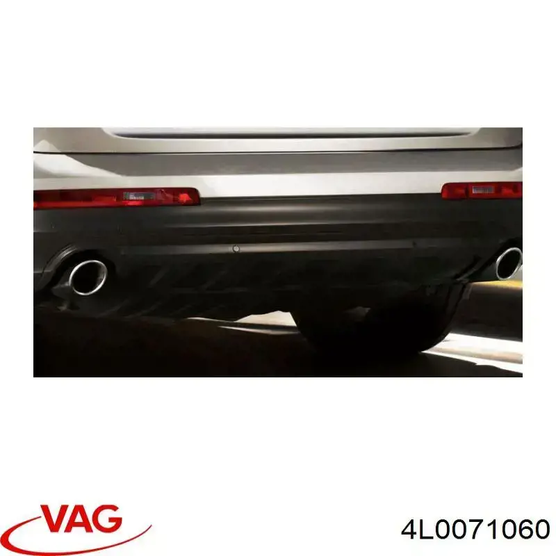Насадка на глушник Audi Q7 (4L) (Ауді Ку 7)