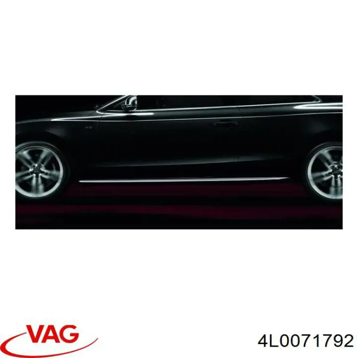 Молдинг задньої арки крила, правий VAG 4L0071792 ціна, від 102.51 USD