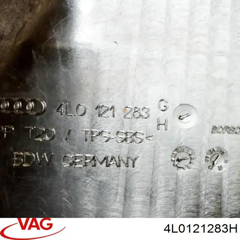 Купити 4L0121283H VAG Повітропровід (дефлектор) радіатора, лівий