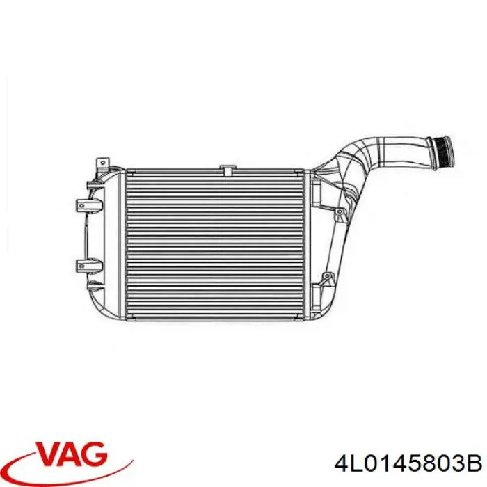 Система охолодження наддувочного повітря VAG 4L0145803B ціна, від 1330.28 USD