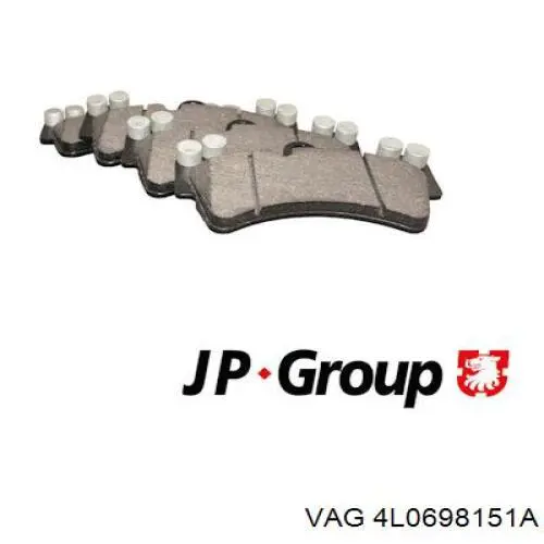Купити 4L0698151A VAG Колодки гальмівні передні, дискові