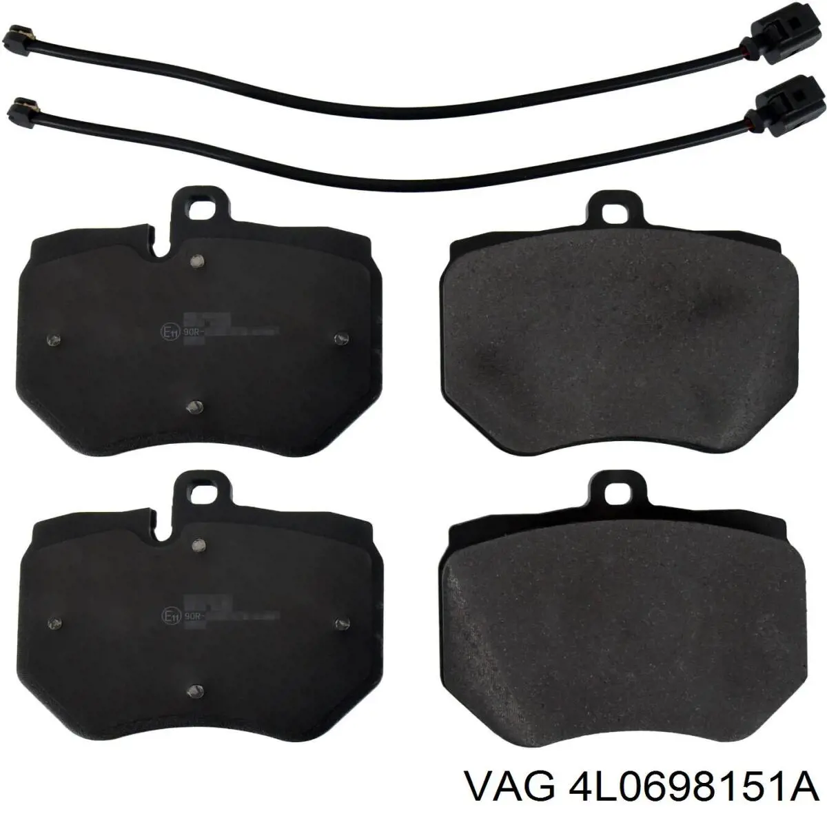 Гальмівні колодки VAG 4L0698151A ціна, від 73.36 USD