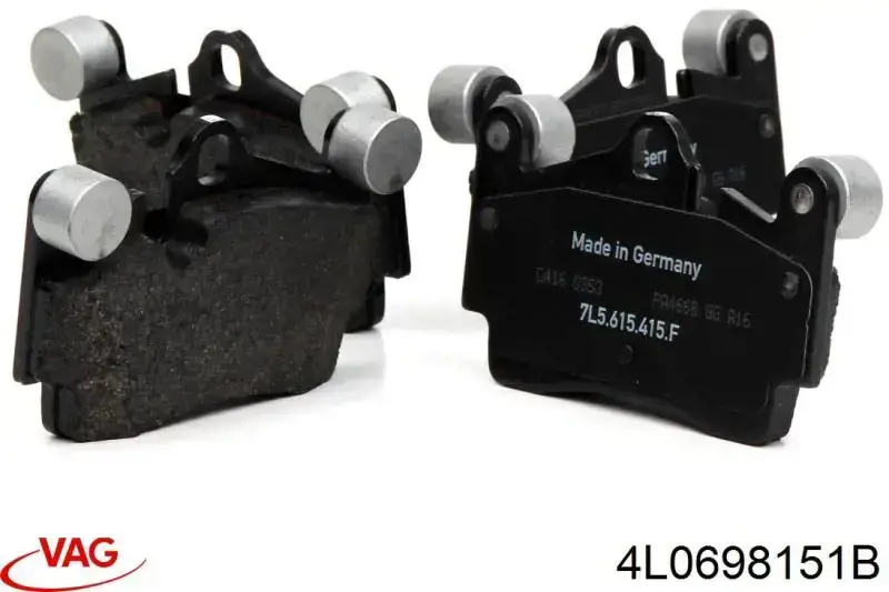 4L0698151B VAG Передні гальмівні колодки