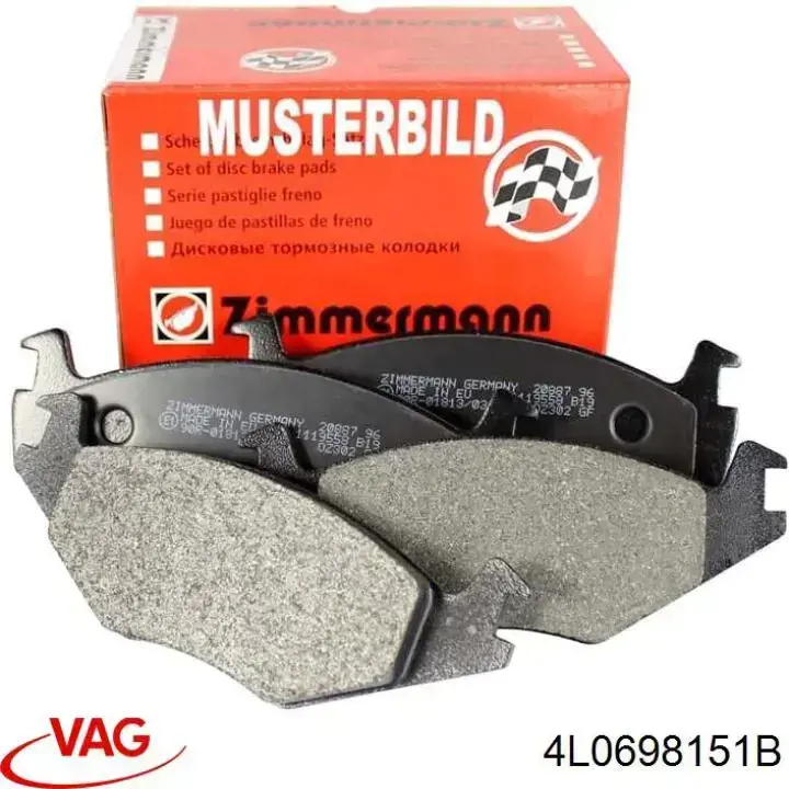 Купити 4L0698151B VAG Колодки гальмівні передні, дискові