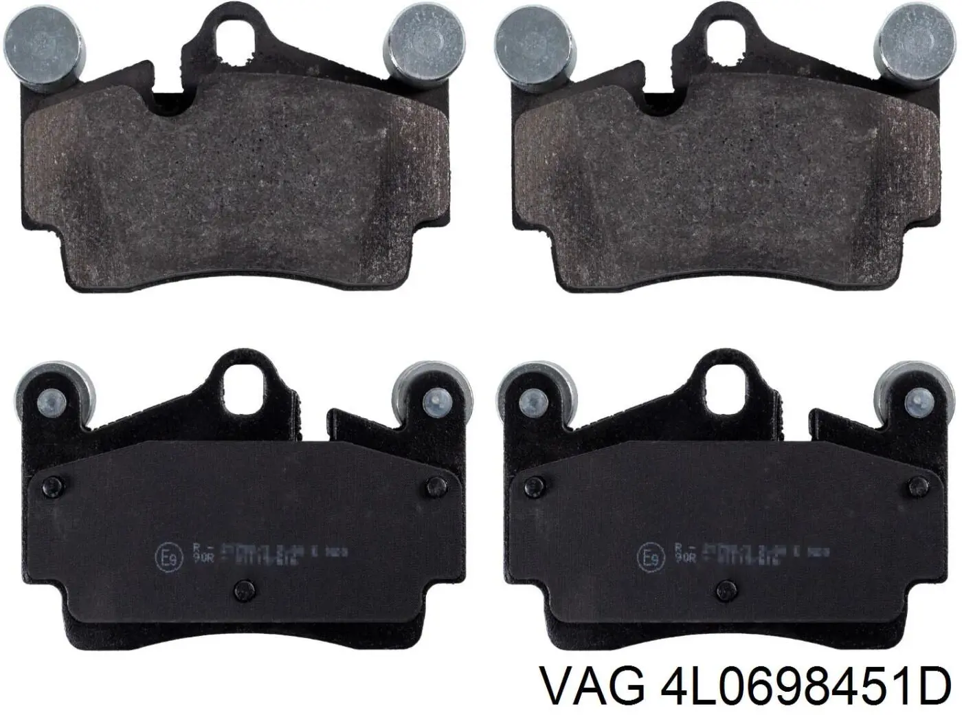 Купити 4L0698451D VAG Задні колодки