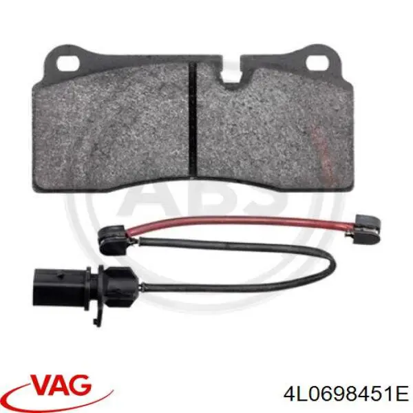 Задні гальмівні колодки VAG 4L0698451E ціна, від 43.31 USD