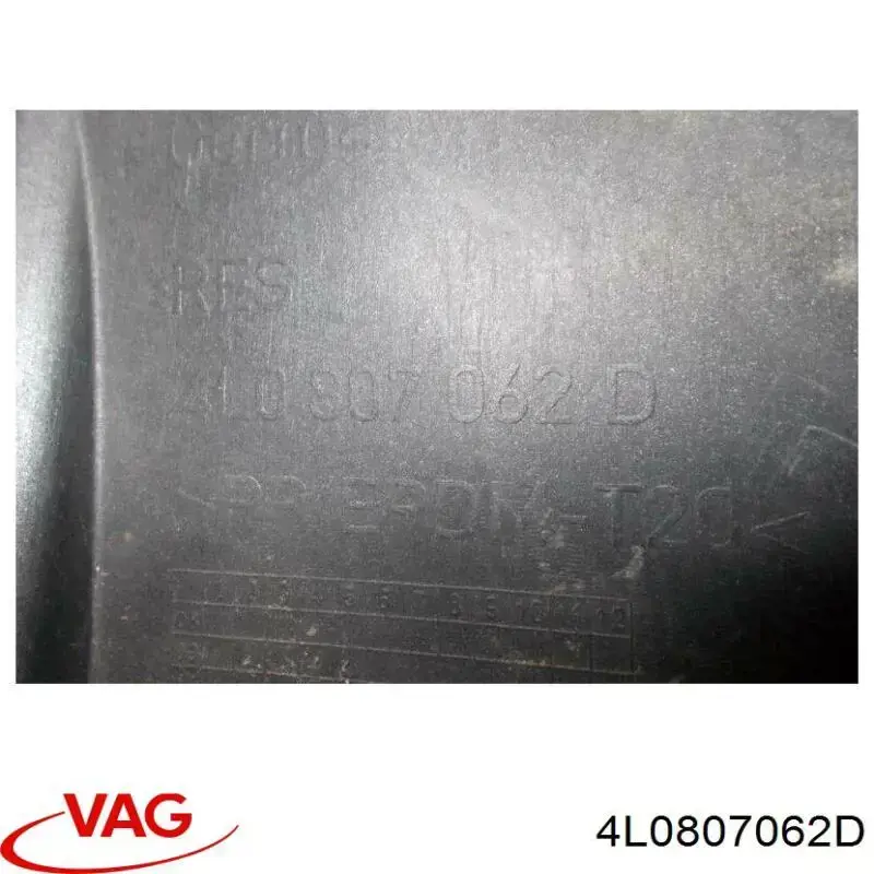 4L0807062D VAG Заглушка протитуманки передньої правої