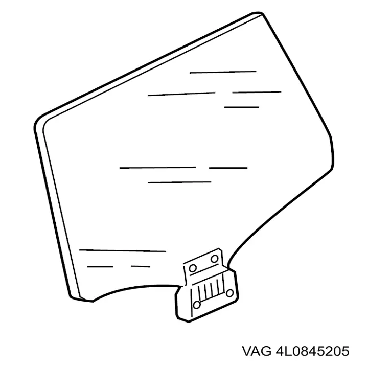 Скло задньої двері лівої VAG 4L0845205 ціна, від 12.70 USD