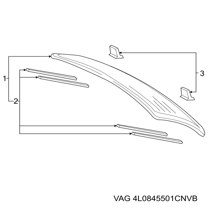 Скло кришки багажника VAG 4L0845501CNVB ціна, від 125.00 USD
