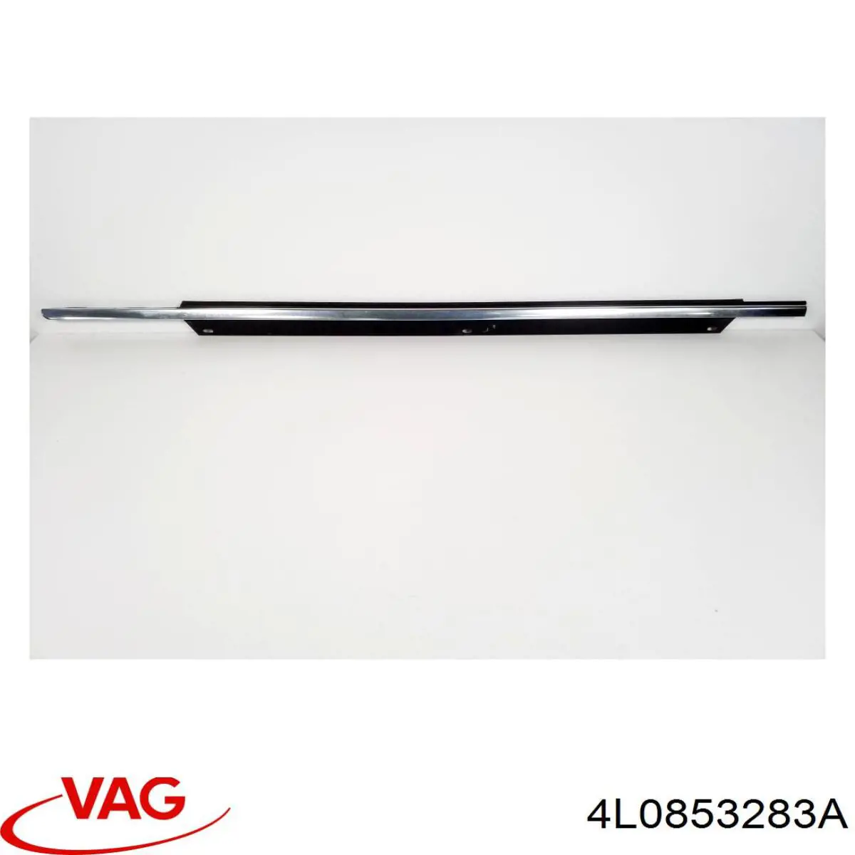 Купити 4L0853283A VAG Молдинг опускного скла нижній, двері передньої, лівої