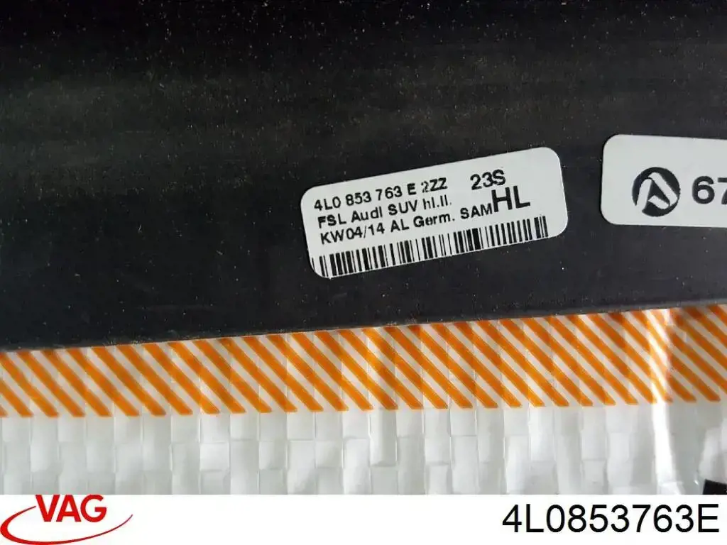 4L0853763E VAG Молдинг заднього скла, лівий