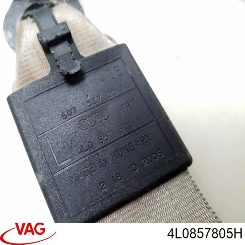 Купити 4L0857805H VAG Пасок безпеки задній лівий