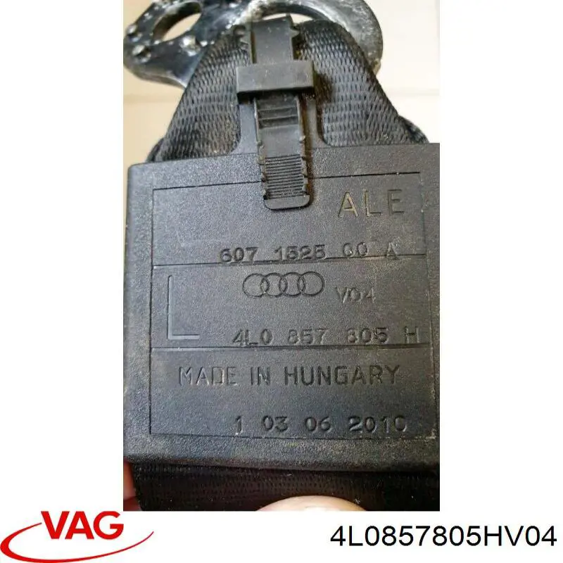 4L0857805HV04 VAG Пасок безпеки задній лівий