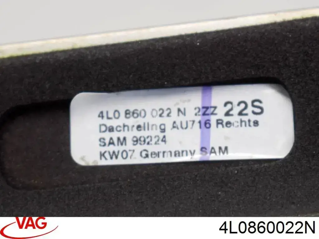 Рейлінг даху правий 4L0860022Q VAG