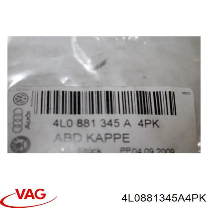  4L0881345A4PK VAG