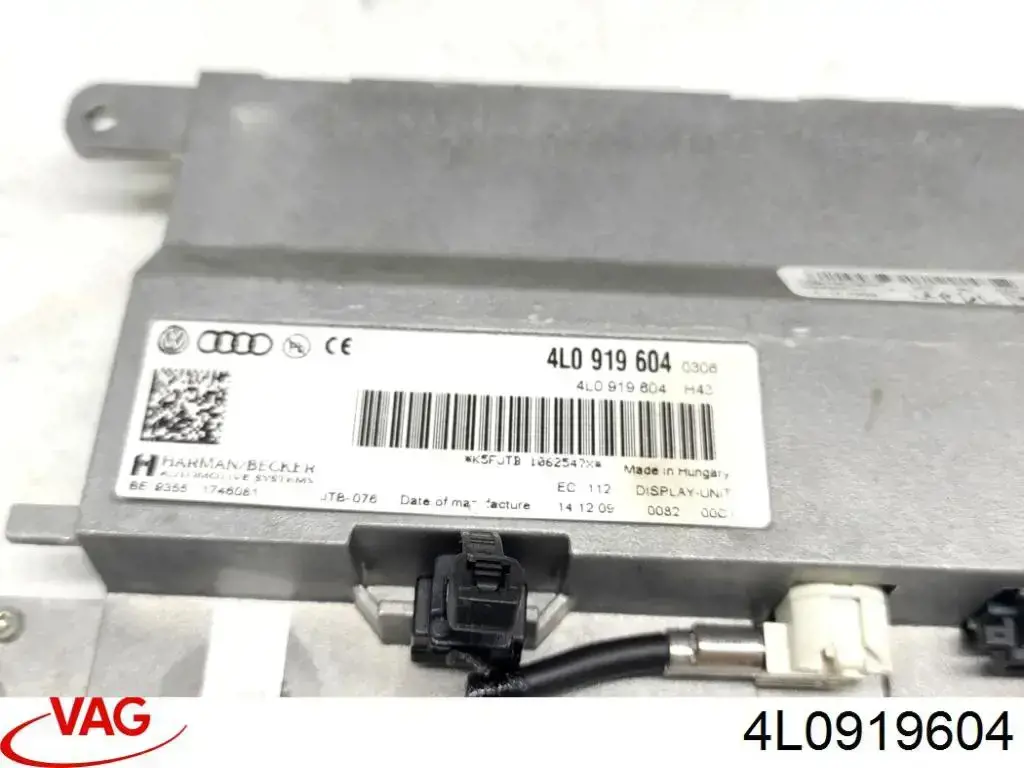 Дисплей бортового комп'ютера VAG 4L0919604 ціна, від 50.62 USD